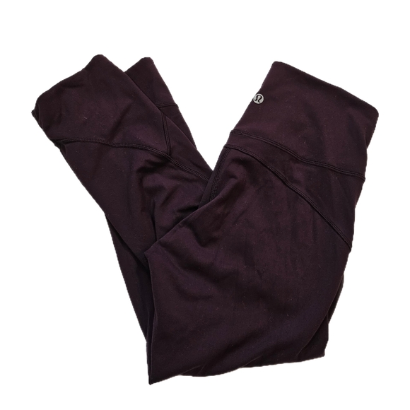 Lululemon In Movement Crop *Everlux 19" (Black Cherry) - Picture 6 of 11